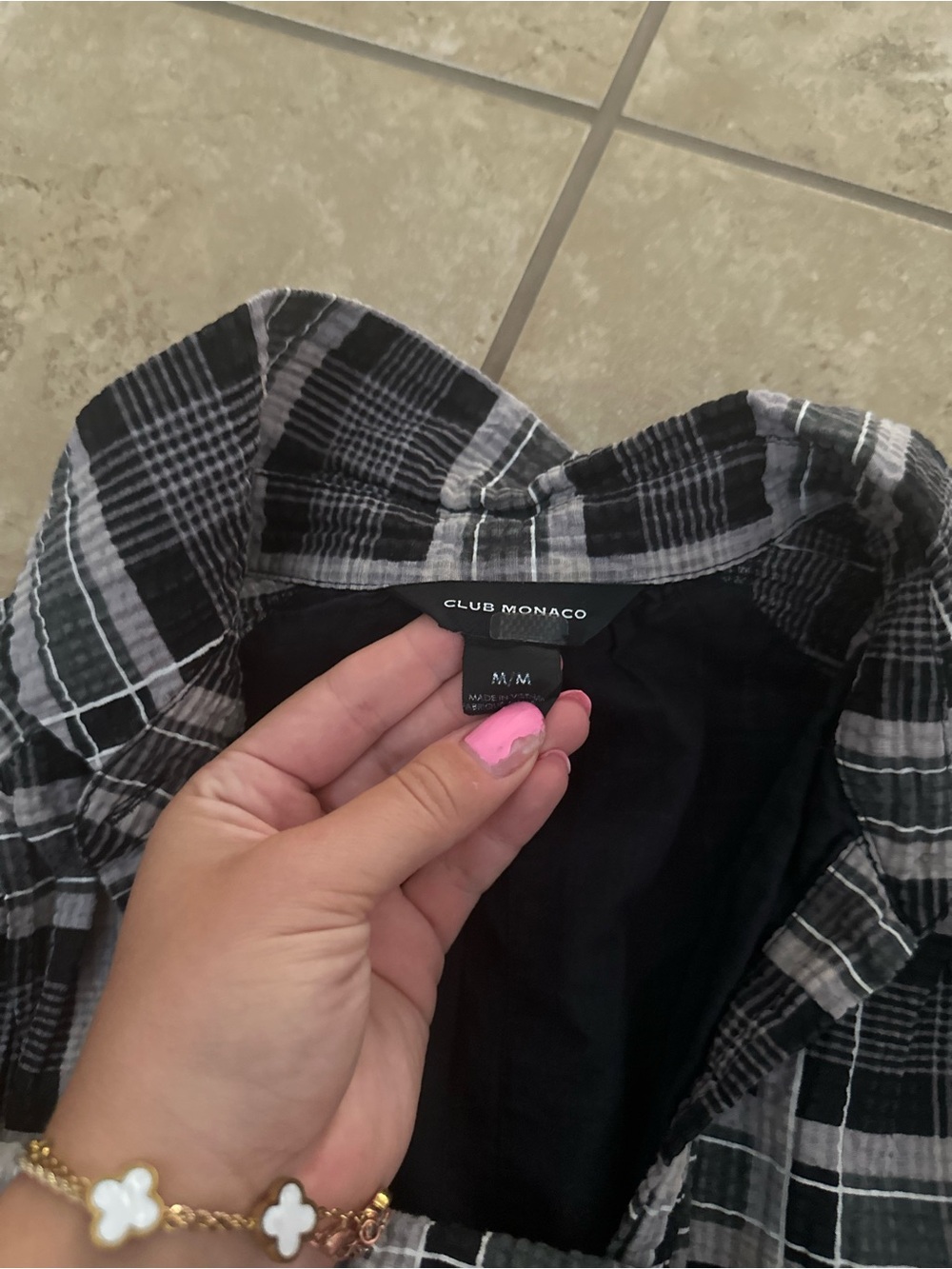 PLAID MINI DRESS - Picture 4 of 4